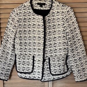 Ann Taylor Navy and White Jacket